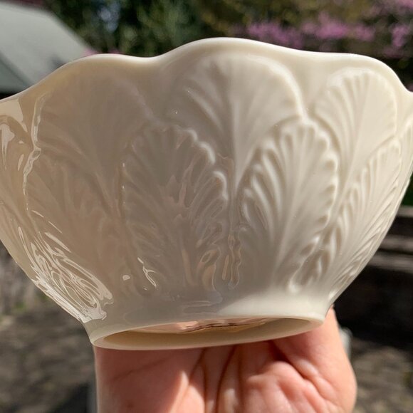 Vtg Lenox Greenfield Bon Bon Bowl 2 pc Set - Picture 8 of 10